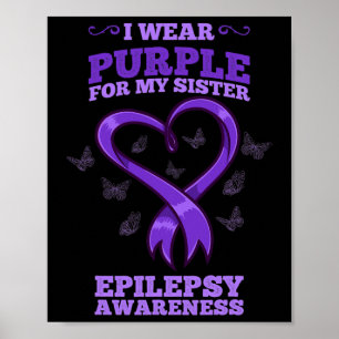 Poster Je Porte Le Violet Pour Ma Soeur Conscience De L'É