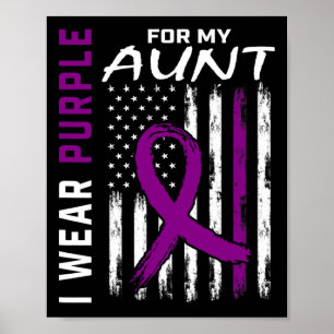 Poster Je Porte Le Violet Pour Ma Tante Epilepsie Sensibi