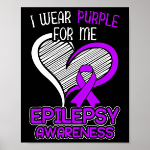Poster Je Porte Le Violet Pour Moi Epileptique Séizure Ep