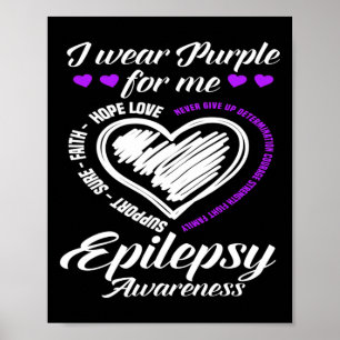 Poster Je Porte Le Violet Pour Moi Guerrier Fighter Epile