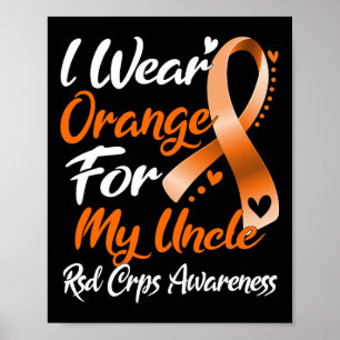 Poster Je Porte Orange Pour Mon Oncle Rsd Crps Sensibilis