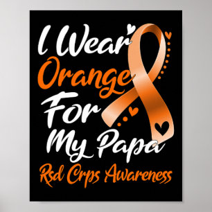 Poster Je Porte Orange Pour Mon Papa Rsd Crps Sensibilisa