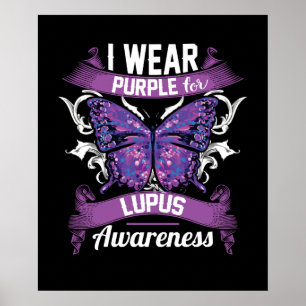 Poster Je porte Purple pour Lupus Sensibilisation
