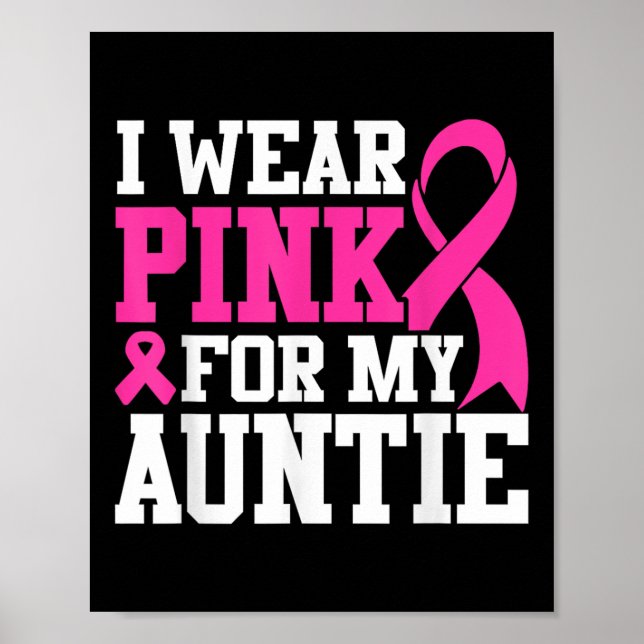 Poster Je Porte Rose Pour Ma Tante Sensibilisation au Can (Devant)