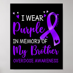 Poster Je Porte Une Mémoire Violette Du Frère Sensibilisa