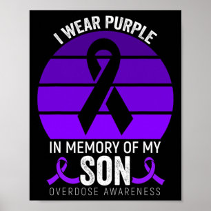Poster Je Porte Violet Surdose Conscience Violet Ribbon S