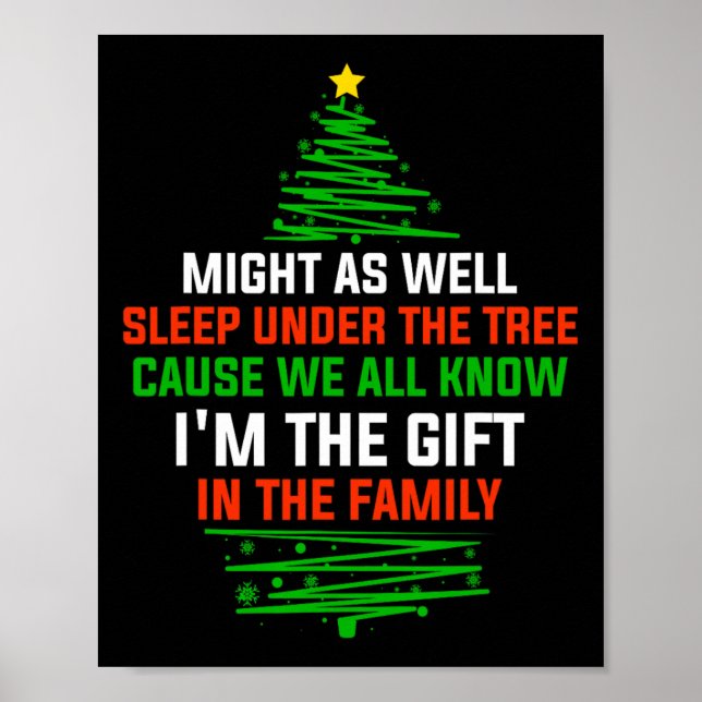 Poster Je pourrais aussi bien dormir sous l'arbre Je suis (Devant)