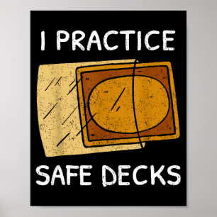 Poster Je pratique des decks sûrs Jeu de cartes à collect