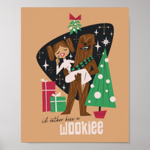 Poster Je préfère embrasser un Wookiee
