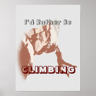 Poster Je préfère être Escalade