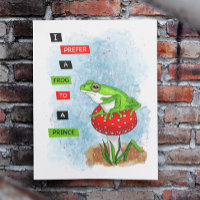 Je préfère une grenouille à un prince | Artwork de