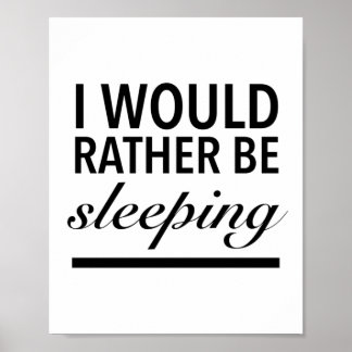 Poster Je préférerais dormir