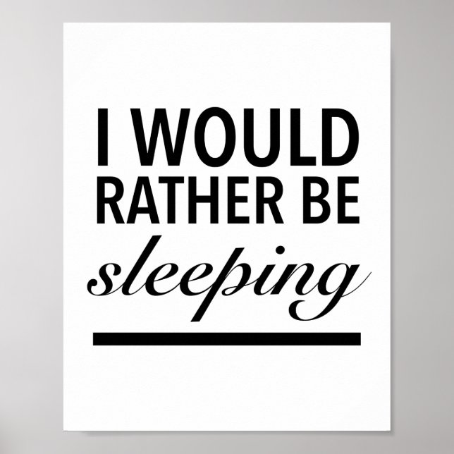 Poster Je préférerais dormir (Devant)