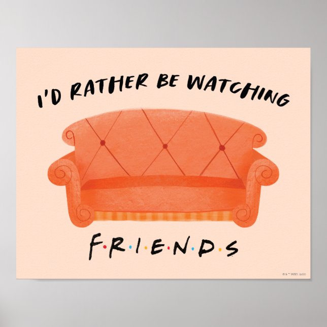 Poster Je préférerais regarder mes amis™ (Devant)