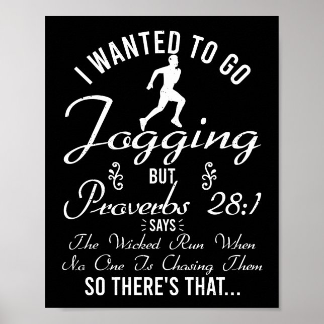 Poster Je Recherchée De Faire Du Jogging Mais Proverbes R (Devant)