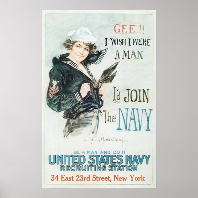 Poster Je rejoindrais la Marine (Devant)