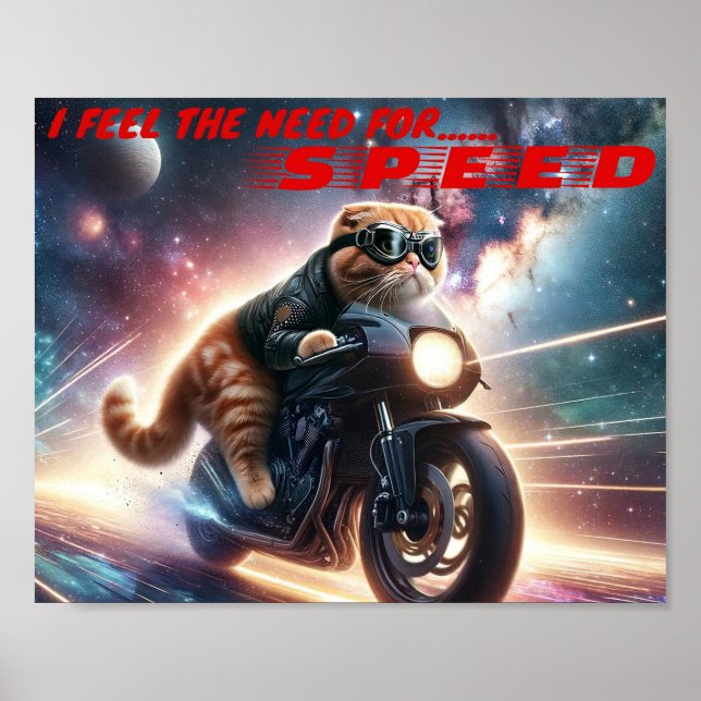 Poster Je ressens le besoin, le besoin de vitesse (Devant)