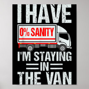 Poster Je reste dans la camionnette drôle Phasmophobia jo