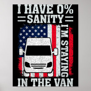Poster Je reste dans le van Phasmophobia Funny Man Femme