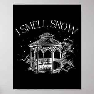 Poster Je sens la neige Noël d'hiver Design boule de neig
