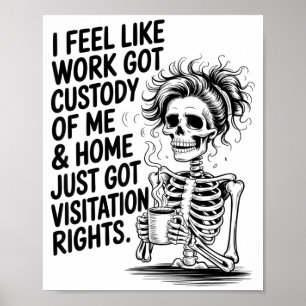 Poster Je sens que le travail a obtenu ma garde & Acc