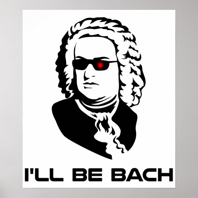 Poster Je serai Johann Sebastian Bach (Devant)