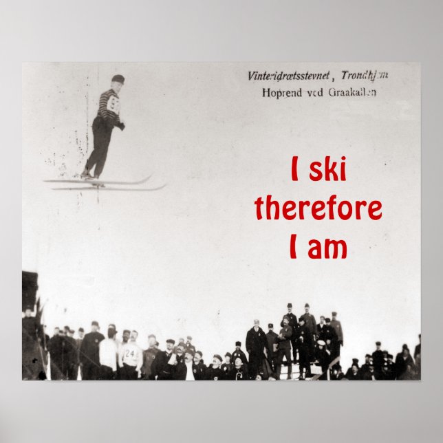 Poster Je skis donc je suis (Devant)