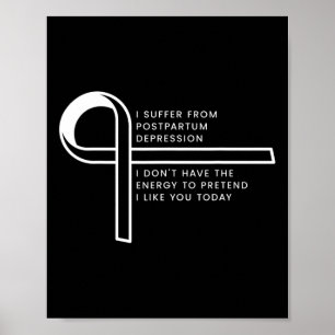 Poster Je Souffre D'Un Trouble De Stress Post-Traumatique