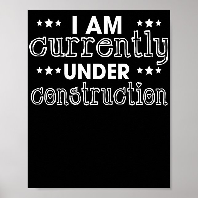 Poster Je Suis Actuellement En Construction (Devant)