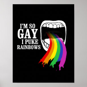 Poster Je suis ainsi homosexuel, je vomis des