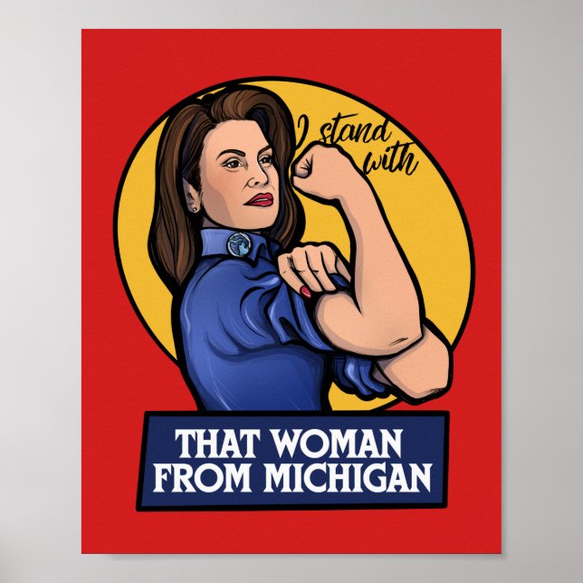 Poster Je suis avec cette femme du Michigan (Devant)