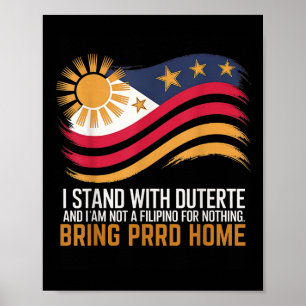 Poster Je Suis Avec Duterte Je Ne Suis Pas Philippin Pour