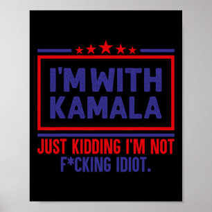 Poster Je suis avec Kamala qui n'a pas tué les Républicai
