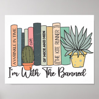 Poster Je suis avec la semaine des livres interdits