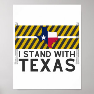 Poster Je suis avec le Texas