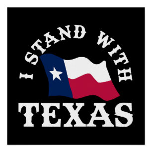 Poster Je suis avec le Texas