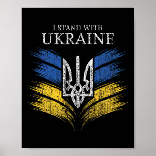 Poster Je suis avec l'Ukraine Montrez votre soutien avec