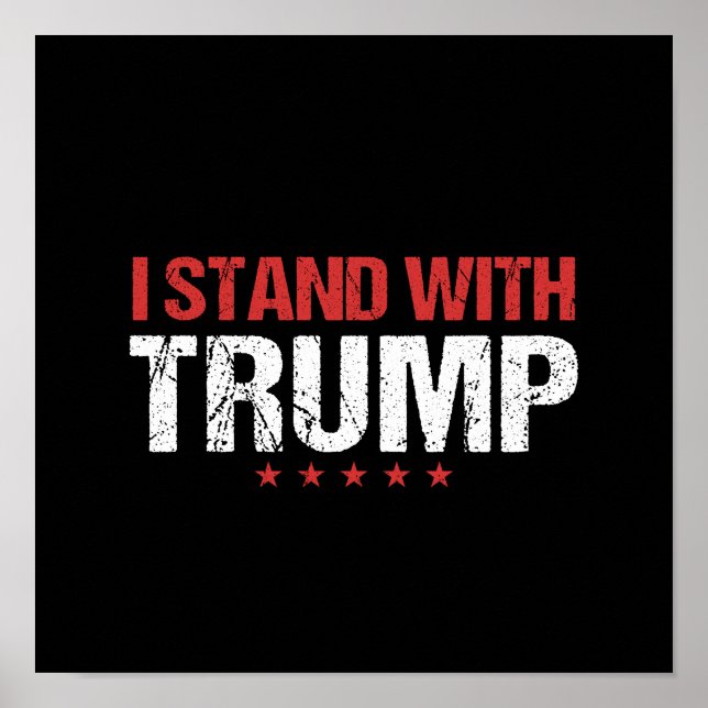 Poster Je suis avec Trump (Devant)
