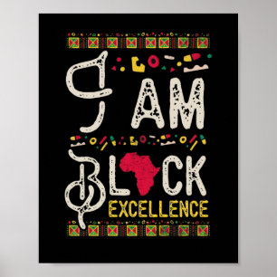 Poster Je suis Black Excellence Black History