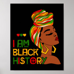 Poster Je Suis Black History Mois African American Junete