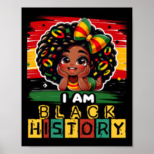 Poster Je Suis Black History Mois Black Melanin Enfants T