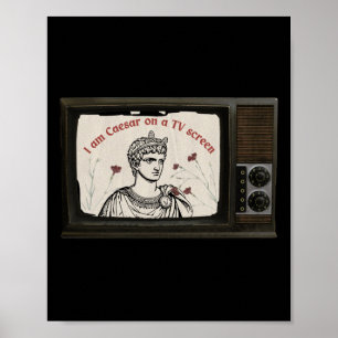Poster Je Suis César Sur Un Écran De Télévision - Le Dern