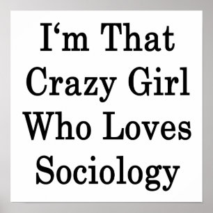 Poster Je suis cette folle fille qui aime la sociologie