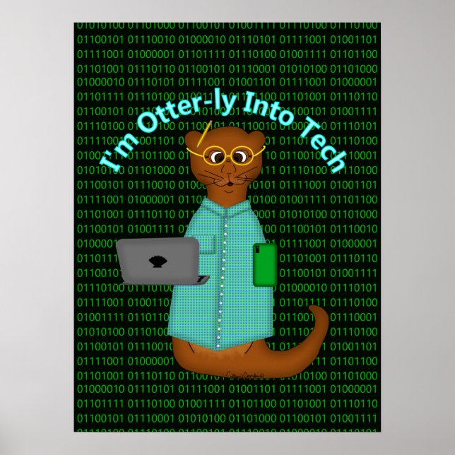 Poster Je suis complètement sous le charme de la technolo (Devant)