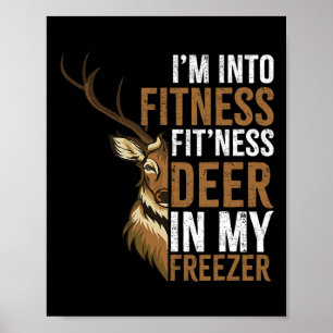 Poster Je suis dans Fitness Fitness Deer dans My Freezer