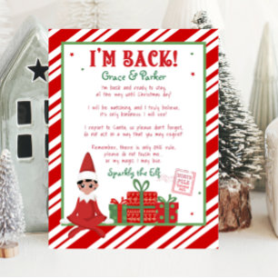 Poster Je Suis De Retour Bienvenue au Retour Lettre de No