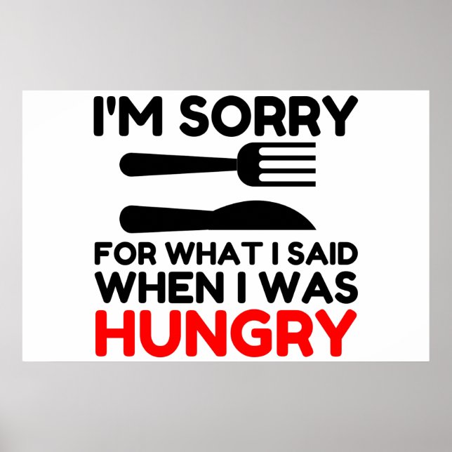 Poster Je suis désolé pour What I Said (Devant)