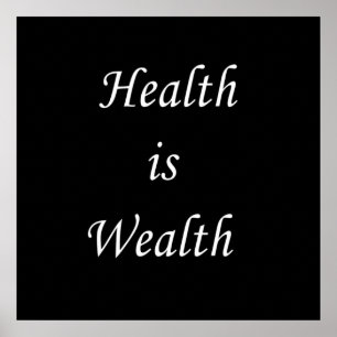 Poster je suis en bonne santé, je suis motivé par la rich