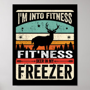 Poster Je suis en forme Deer Freezer Funny Papa Hunter De