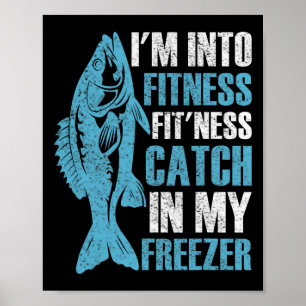 Poster Je suis en forme drôle Pêcheur Pêcheur Homme Ados